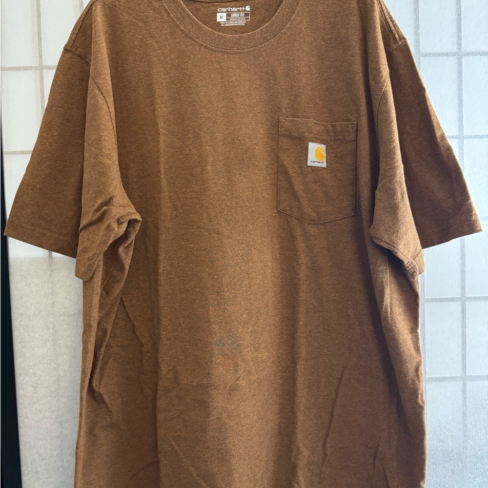 Carhartt Brown Short-Sleeve Pocket Tee